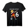 Kinder 6. Geburtstag Fußball Deutschland - Süßes Jungen T-Shirt für den sechsten Geburtstag, Kinder, Kindergarten & Schule