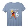 Kinder 6. Geburtstag Fußball Deutschland - Süßes Jungen T-Shirt für den sechsten Geburtstag, Kinder, Kindergarten & Schule