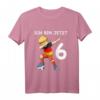 Kinder 6. Geburtstag Fußball Deutschland - Süßes Jungen T-Shirt für den sechsten Geburtstag, Kinder, Kindergarten & Schule