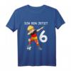 Kinder 6. Geburtstag Fußball Deutschland - Süßes Jungen T-Shirt für den sechsten Geburtstag, Kinder, Kindergarten & Schule