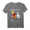 Kinder 6. Geburtstag Fußball Deutschland - Süßes Jungen T-Shirt für den sechsten Geburtstag, Kinder, Kindergarten & Schule