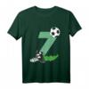 Kinder Geburtstagsshirt zum 7. Geburtstag – Fußball T-Shirt mit Zahl Sieben für Jungen und Mädchen, perfekt für Party, Schule und Kindergarten