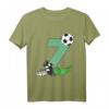 Kinder Geburtstagsshirt zum 7. Geburtstag – Fußball T-Shirt mit Zahl Sieben für Jungen und Mädchen, perfekt für Party, Schule und Kindergarten