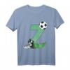 Kinder Geburtstagsshirt zum 7. Geburtstag – Fußball T-Shirt mit Zahl Sieben für Jungen und Mädchen, perfekt für Party, Schule und Kindergarten