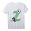 Kinder Geburtstagsshirt zum 7. Geburtstag – Fußball T-Shirt mit Zahl Sieben für Jungen und Mädchen, perfekt für Party, Schule und Kindergarten