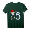 Kinder Fußball T-Shirt zum 5. Geburtstag - Cooles Geburtstagsoutfit mit Dab Pose, Fußball und Zahl 5 für Jungen und Mädchen