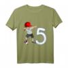 Kinder Fußball T-Shirt zum 5. Geburtstag - Cooles Geburtstagsoutfit mit Dab Pose, Fußball und Zahl 5 für Jungen und Mädchen
