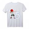 Kinder Fußball T-Shirt zum 5. Geburtstag - Cooles Geburtstagsoutfit mit Dab Pose, Fußball und Zahl 5 für Jungen und Mädchen