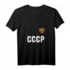 Damen Russia CCCP UdSSR Russland Fußball Trikot T-Shirt mit V-Ausschnitt - Nostalgischer Fanartikel für sowjetische Fußballfans