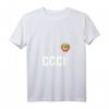 Damen Russia CCCP UdSSR Russland Fußball Trikot T-Shirt mit V-Ausschnitt - Nostalgischer Fanartikel für sowjetische Fußballfans