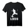 Kinder Fußball Sport Verein Name Linus T-Shirt – Personalisiertes Geschenk für fußballbegeisterte Jungen und Vereinsmitglieder