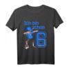 Kinder 6. Geburtstag Fußball T-Shirt für Jungen & Mädchen - Cooles Geburtstagsoutfit mit Dab Tanz Motiv & Fußball