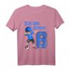 Kinder 6. Geburtstag Fußball T-Shirt für Jungen & Mädchen - Cooles Geburtstagsoutfit mit Dab Tanz Motiv & Fußball