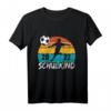 Kinder Einschulung Junge Fußball Schulkind 2023 - Lustiges Schulanfang T-Shirt mit Spruch für den ersten Schultag