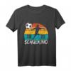 Kinder Einschulung Junge Fußball Schulkind 2023 - Lustiges Schulanfang T-Shirt mit Spruch für den ersten Schultag