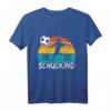 Kinder Einschulung Junge Fußball Schulkind 2023 - Lustiges Schulanfang T-Shirt mit Spruch für den ersten Schultag