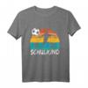Kinder Einschulung Junge Fußball Schulkind 2023 - Lustiges Schulanfang T-Shirt mit Spruch für den ersten Schultag