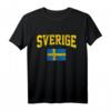 Schweden Fußball Souvenir Fan Geschenk T-Shirt mit schwedischer Flagge – Perfekt für Fans & Reisen 2020