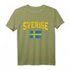 Schweden Fußball Souvenir Fan Geschenk T-Shirt mit schwedischer Flagge – Perfekt für Fans & Reisen 2020