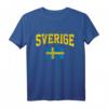 Schweden Fußball Souvenir Fan Geschenk T-Shirt mit schwedischer Flagge – Perfekt für Fans & Reisen 2020