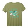 Kinder 4. Geburtstag T-Shirt mit Drache und Fußball – Lustiges Geschenk für Mädchen und Jungen zum Kindergeburtstag