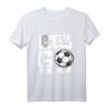 Fußball-T-Shirt für Kinder & Mädchen - Vintage & Herzschlag Design, perfekt für kleine Fußballfans