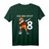 Kinder 8. Geburtstag Fußball Deutschland T-Shirt – Perfektes Geschenk für Jungen zum 8. Geburtstag, Fußball Fan Shirt