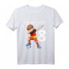 Kinder 8. Geburtstag Fußball Deutschland T-Shirt – Perfektes Geschenk für Jungen zum 8. Geburtstag, Fußball Fan Shirt