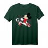 HapMonkey Mickey Mouse Denmark Soccer Uniform Portrait T-Shirt – Offizielles Disney Merchandise für Disney- und Fußballfans