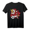Dabbing Einhorn Marokko Fußball Fans Trikot - Stolzes marokkanisches Fußball-T-Shirt für Kinder, Trainer & Fans