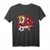 Dabbing Einhorn Marokko Fußball Fans Trikot - Stolzes marokkanisches Fußball-T-Shirt für Kinder, Trainer & Fans