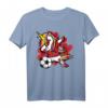Dabbing Einhorn Marokko Fußball Fans Trikot - Stolzes marokkanisches Fußball-T-Shirt für Kinder, Trainer & Fans