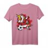Dabbing Einhorn Marokko Fußball Fans Trikot - Stolzes marokkanisches Fußball-T-Shirt für Kinder, Trainer & Fans