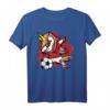 Dabbing Einhorn Marokko Fußball Fans Trikot - Stolzes marokkanisches Fußball-T-Shirt für Kinder, Trainer & Fans