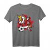 Dabbing Einhorn Marokko Fußball Fans Trikot - Stolzes marokkanisches Fußball-T-Shirt für Kinder, Trainer & Fans
