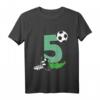 Kinder Geburtstagsshirt 5 Jahre Fußball T-Shirt - Perfekt für den Geburtstag, Fußballtraining & Schule für kleine Fußballfans