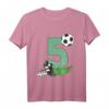 Kinder Geburtstagsshirt 5 Jahre Fußball T-Shirt - Perfekt für den Geburtstag, Fußballtraining & Schule für kleine Fußballfans