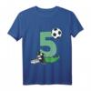 Kinder Geburtstagsshirt 5 Jahre Fußball T-Shirt - Perfekt für den Geburtstag, Fußballtraining & Schule für kleine Fußballfans
