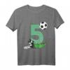 Kinder Geburtstagsshirt 5 Jahre Fußball T-Shirt - Perfekt für den Geburtstag, Fußballtraining & Schule für kleine Fußballfans