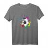 Bunter Splash Fußball T-Shirt – Perfektes Geschenk für Fußballspieler, Fans und Turnierteilnehmer