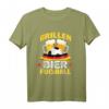 Grillen, Bier und Fußball T-Shirt – Lustiges Partyoutfit für Fußballfans, Freunde & Feierlichkeiten