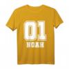 Kinder Noah Name Jungs Nummer Rücken T-Shirt - Personalisiertes Fußball Fan Shirt für Jungen mit Namen und Nummer