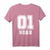 Kinder Noah Name Jungs Nummer Rücken T-Shirt - Personalisiertes Fußball Fan Shirt für Jungen mit Namen und Nummer
