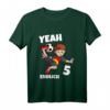 Kinder Jungen 5. Geburtstag Fußball T-Shirt - Geburtstagsgeschenk für 5-Jährige, Fußballfan, mit Deutschland Trikot