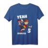 Kinder Jungen 5. Geburtstag Fußball T-Shirt - Geburtstagsgeschenk für 5-Jährige, Fußballfan, mit Deutschland Trikot