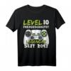 Level 10 Geburtstag Jungen T-Shirt – Lustiges Gaming Geschenk für 10-Jährige mit Spruch 'Level 10 Freigeschaltet'
