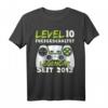 Level 10 Geburtstag Jungen T-Shirt – Lustiges Gaming Geschenk für 10-Jährige mit Spruch 'Level 10 Freigeschaltet'