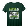 Level 10 Geburtstag Jungen T-Shirt – Lustiges Gaming Geschenk für 10-Jährige mit Spruch 'Level 10 Freigeschaltet'