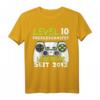 Level 10 Geburtstag Jungen T-Shirt – Lustiges Gaming Geschenk für 10-Jährige mit Spruch 'Level 10 Freigeschaltet'