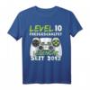 Level 10 Geburtstag Jungen T-Shirt – Lustiges Gaming Geschenk für 10-Jährige mit Spruch 'Level 10 Freigeschaltet'
